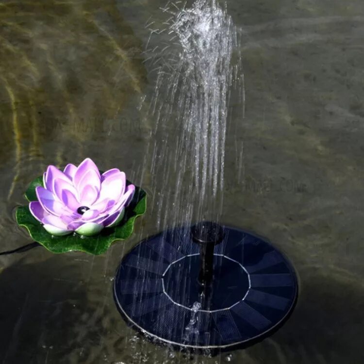 Фонтан на солнечной батарее Solar Fountain f080127. Солнечный фонтан Birdbath ,. Фонтан на солнечной батарее INBLOOM д16см 160л/ч пластик. Фонтанчик в пруд на солнечных батарейках.