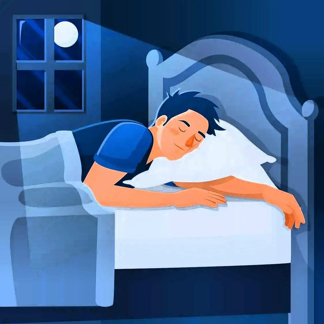 He sleep