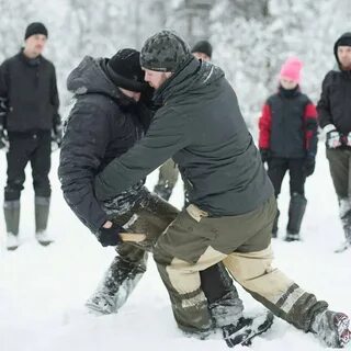 Драка зимой