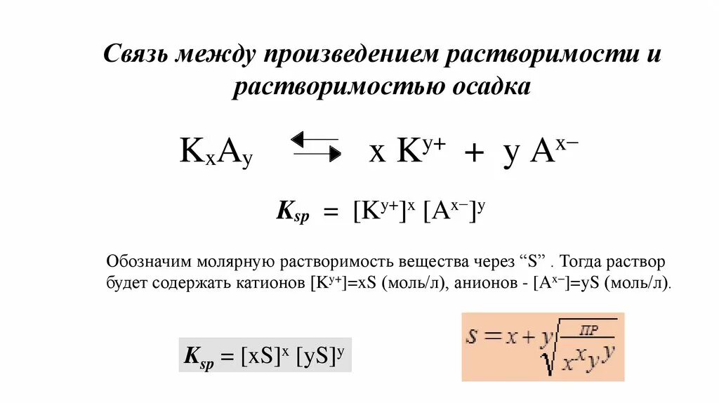 Как найти произведение растворимости. Молярная растворимость формула. уравнение константы растворимости. формула для расчета молярная растворимости вещества. формула расчета растворимости.