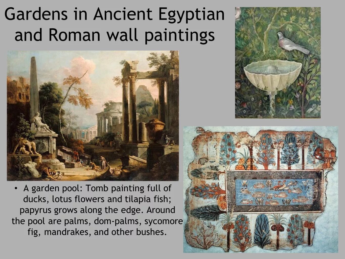 Fill in ancient. Ancient Pool Tomb. Roman Wall Painting.