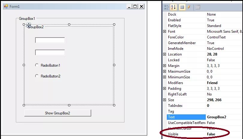 Group box 2. Groupbox visual studio. group box. visual box. groupbox.