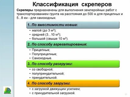 Классификация скреперов