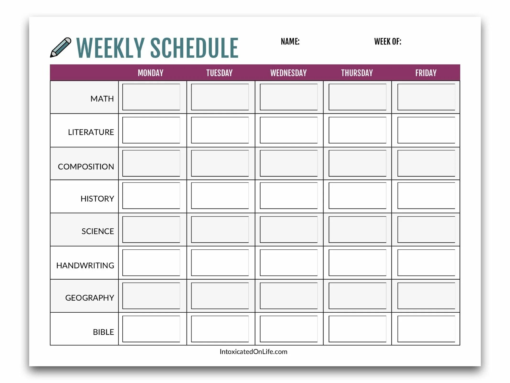 Week schedule. Schedule. weekly schedule. my week schedule.
