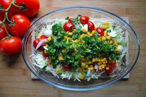 Салат с маслом растительным