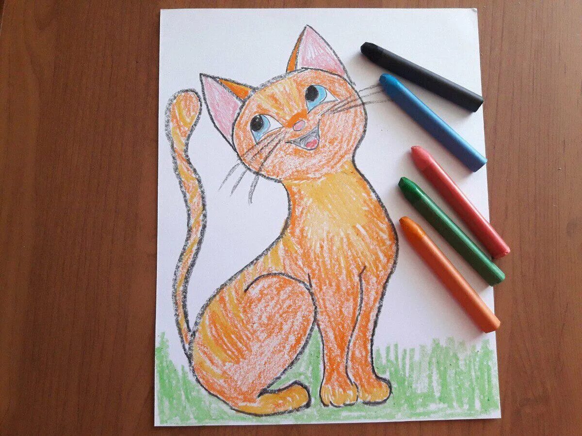 Рисование кошечку. Кот для рисования. Рисование для детей котик. Кошка для рисования для детей. Рисуем кошку с детьми.