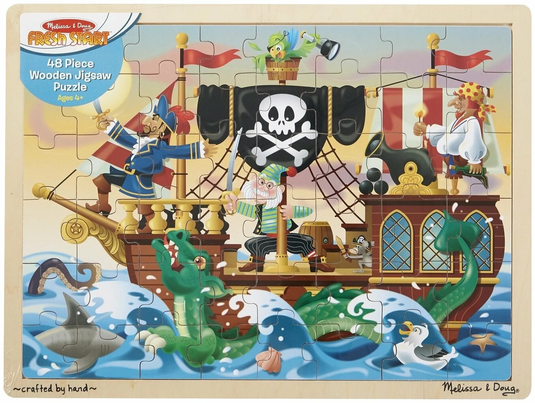 Пазлы пираты. Фигурный деревянный пазл-головоломка "пиратский кораблик". Пазлы Melissa and Doug. Пазл пиратский корабль. Пиратский корабль пазл для детей.