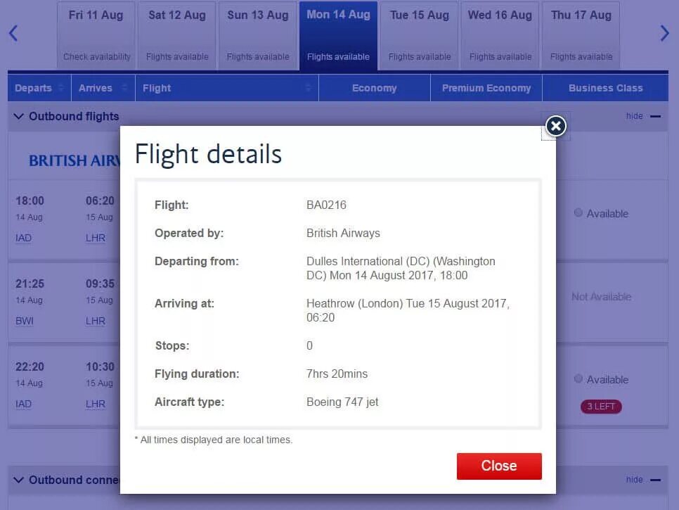 The flight number. The flight number