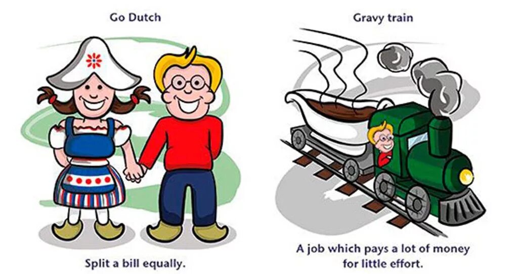 Идиомы о зелёном цвете. Английские идиомы в картинках. Английские идиомы про собак. Идиомы о еде на английском. Идиомы.