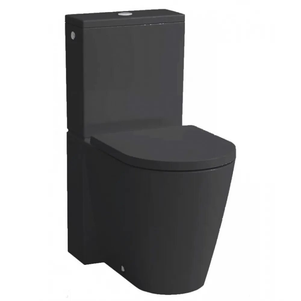 Унитаз-компакт Laufen Kartell 824331+829333 (660х370) безободковый. Laufen Kartell by 8.2433.7.000.000.1 унитаз - компакт напольный. Laufen черный унитаз. Laufen Kartell унитаз напольный. Серый унитаз напольный