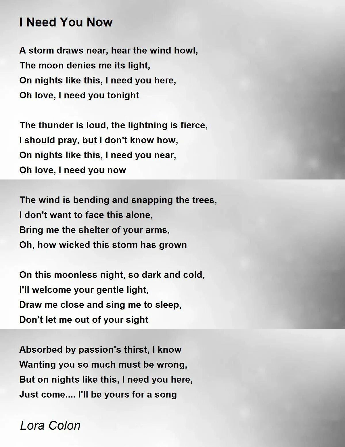 I need you now песня. Colon me песня. april poems about love. thanks for life my dear parents.