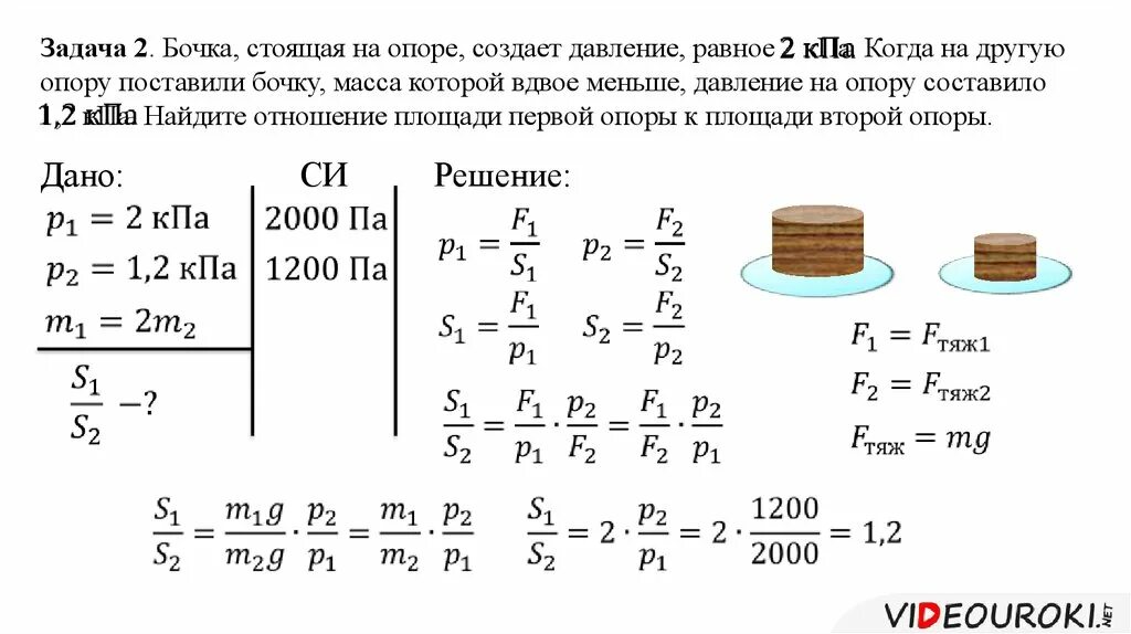 Вода вода равно бочка. Бочка стоящая на опоре создает давление равное 2 КПА. Давление воды на бочку. Задачи на давление. Давление единицы давления 7 класс физика.