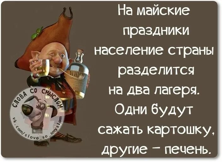 Шутки про майские праздники. Афоризмы про май. Открытки с 1 мая. Шуточные высказывания про майские праздники. Открытки с майскими праздниками.