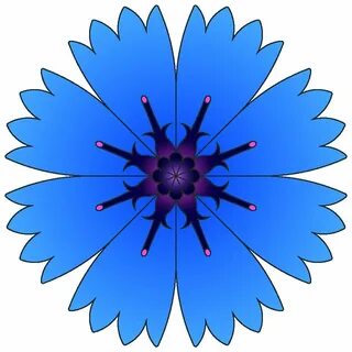 Заготовка для декорирования Decor Master "Цветок Василёк", диаметр 6 см - купить