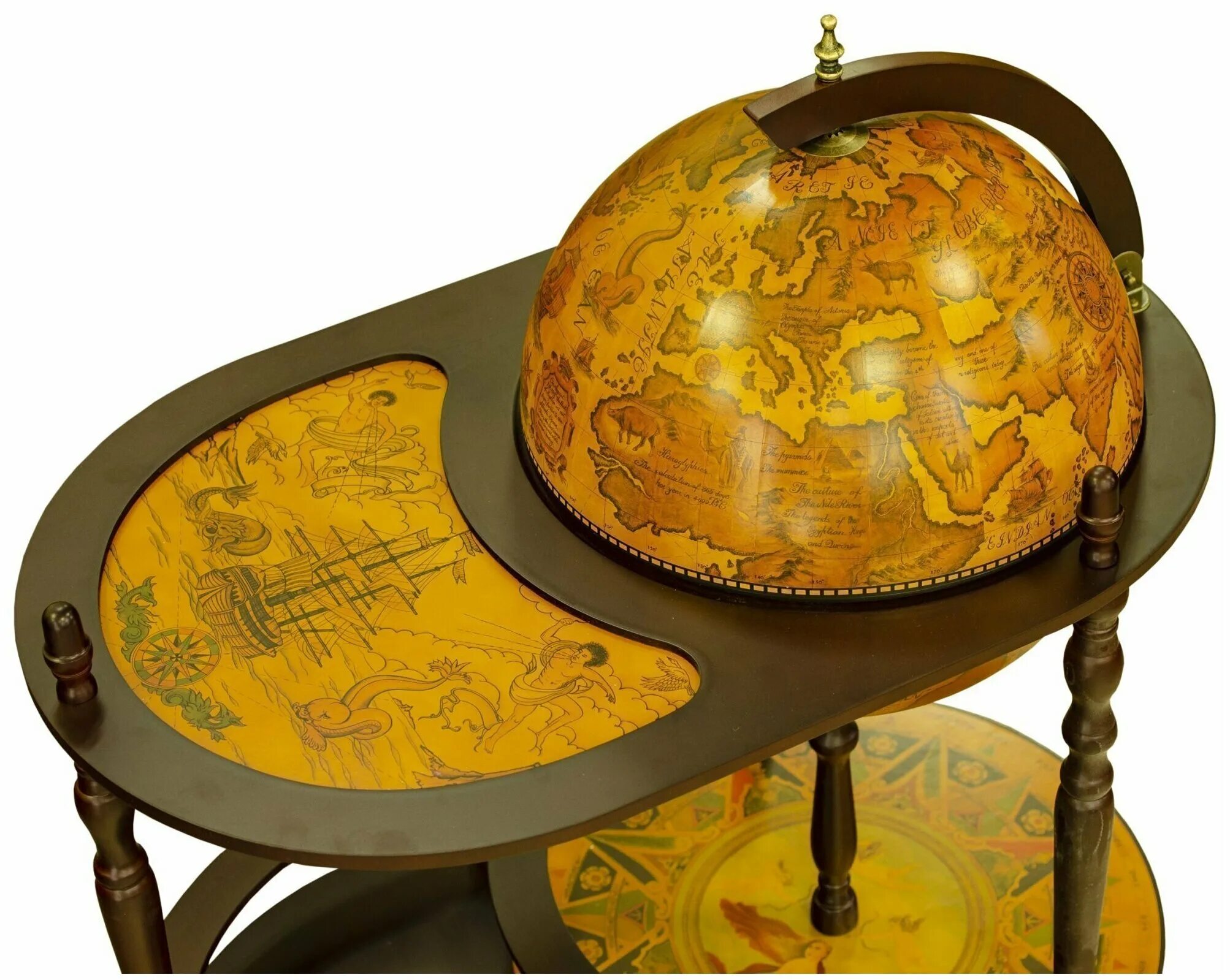 деревянный стол с глобусом. глобус бар со столиком. шар глобус бар. Zoffoli глобус бар со столиком. столик глобус.