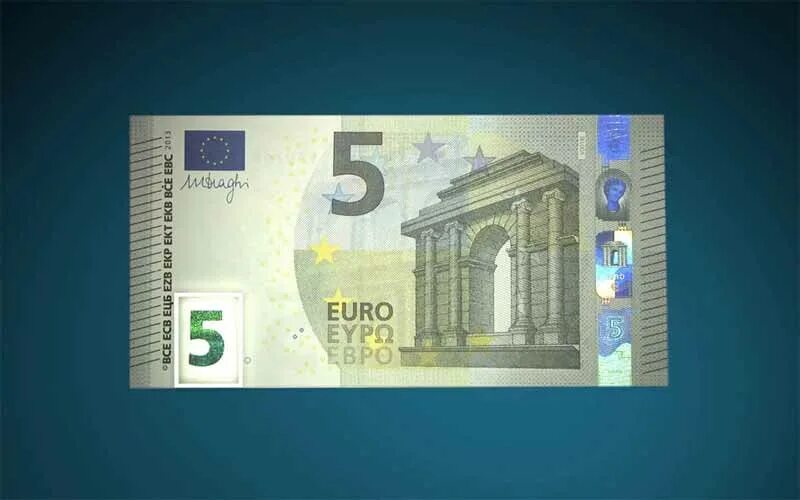 Покупка евро в санкт петербурге. 5 Евро купюра. Как выглядит 5 евро купюра. Купюра 5 евро новая. Банкнота 5 евро 2013.