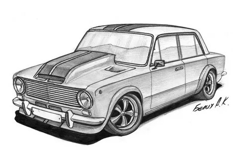 Жигули рисунок