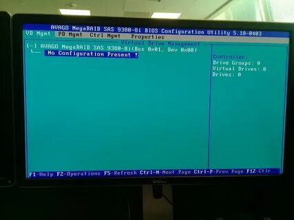 Megaraid bios utility