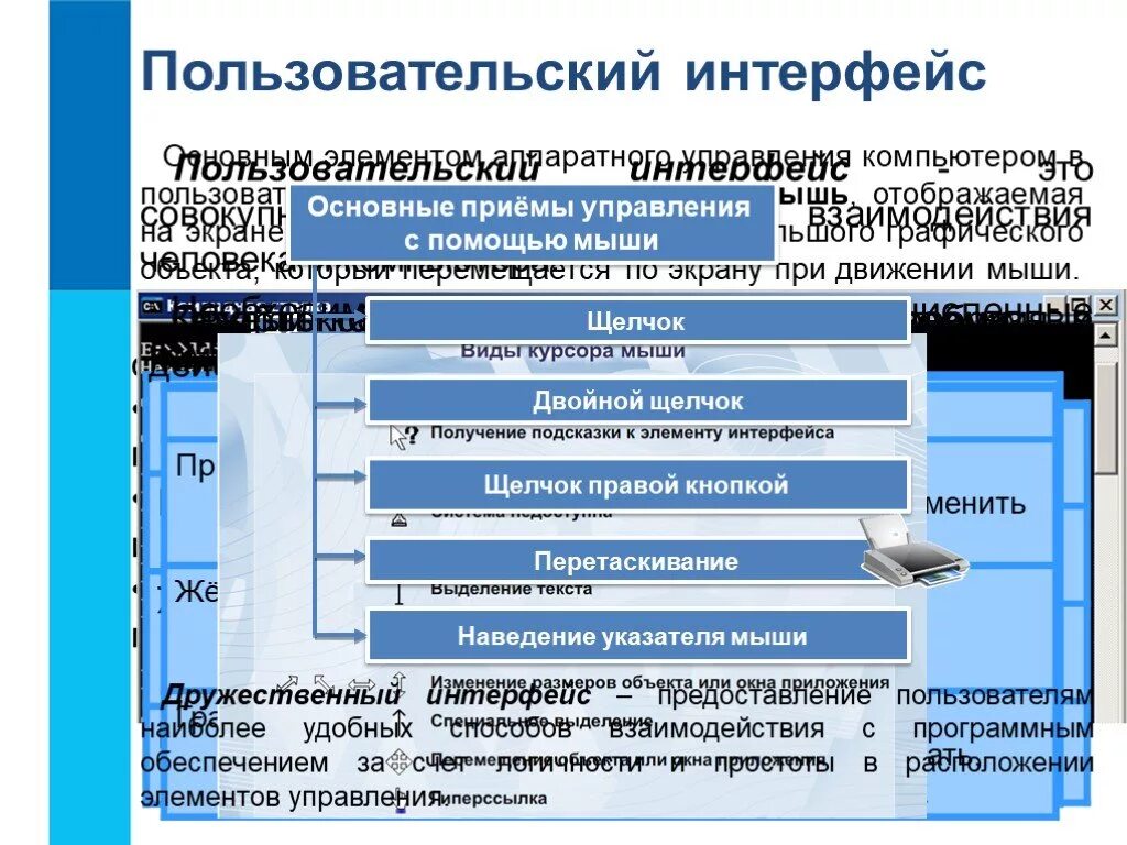 Функции графического интерфейса