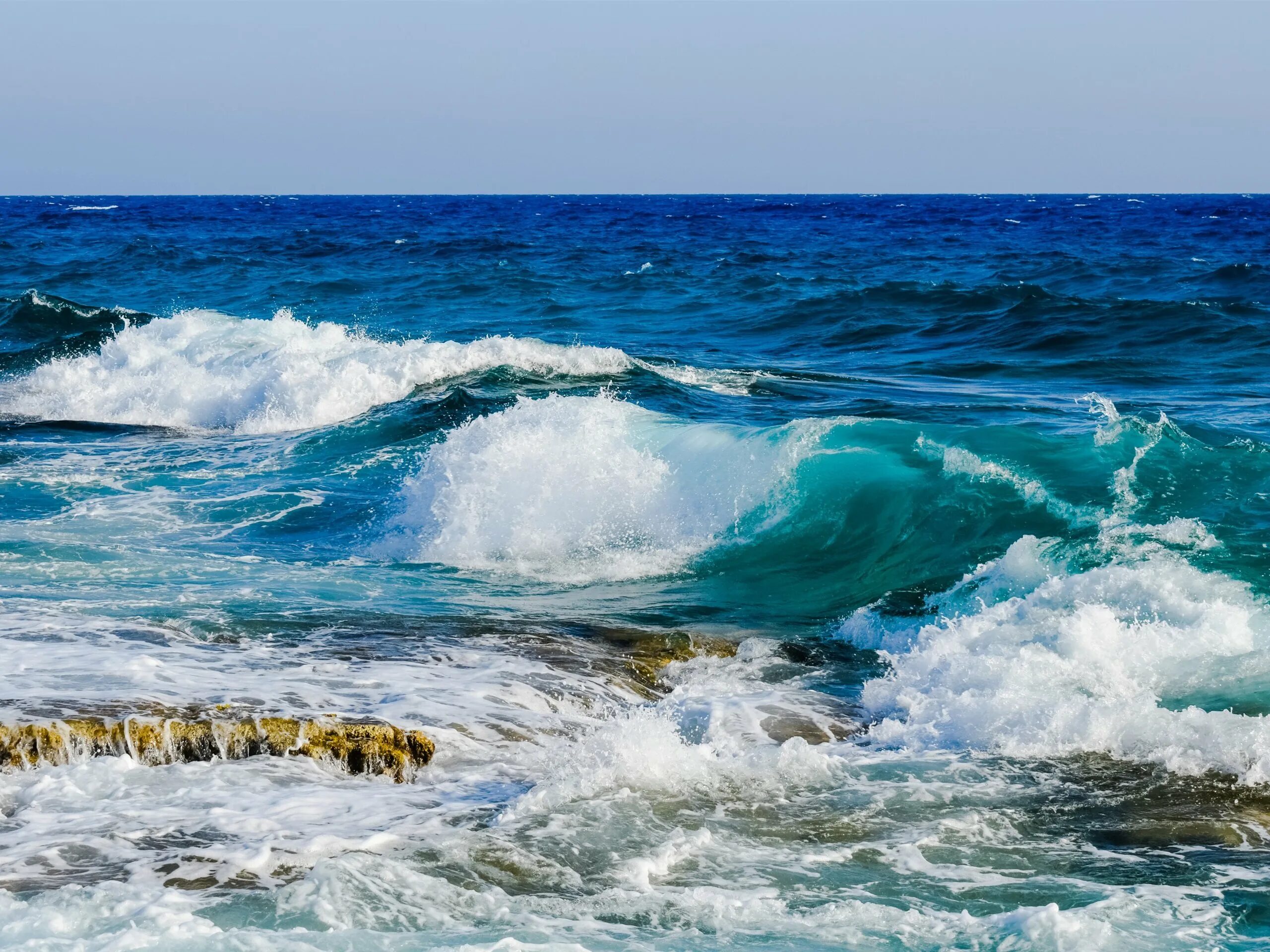 Карибское море Атлантический океан. Море, волны. Море Прибой. Морской сток