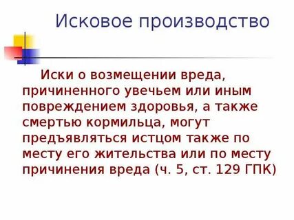 Возмещение исковый