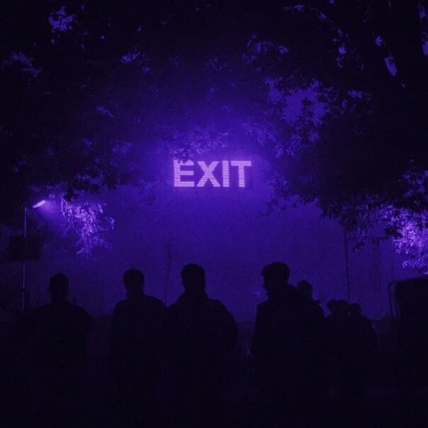 Sad blue. Неоновая вывеска exit. Неоновая надпись exit. Exit обои. Dreamcore Эстетика.