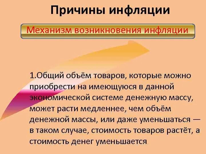 Содержание инфляции. Содержание инфляции