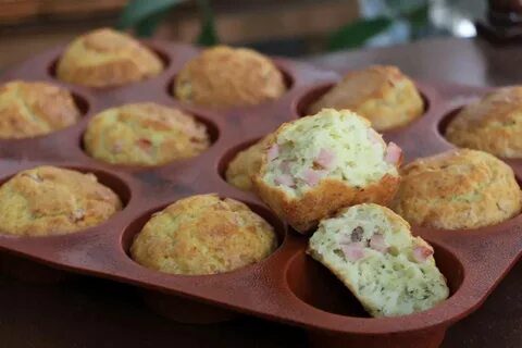 Маффины с колбасой