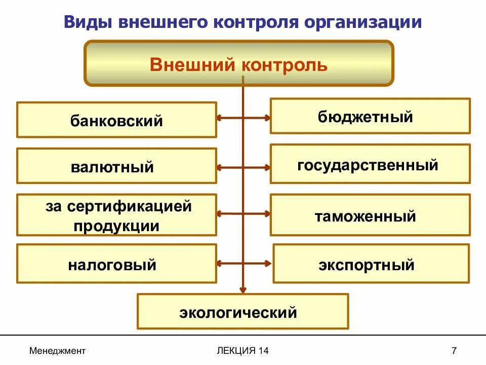 Внешний контроль в организации. Примеры внутреннего и внешнего контроля. Внешний контроль и внутренний контроль. Контроль в организации предмет