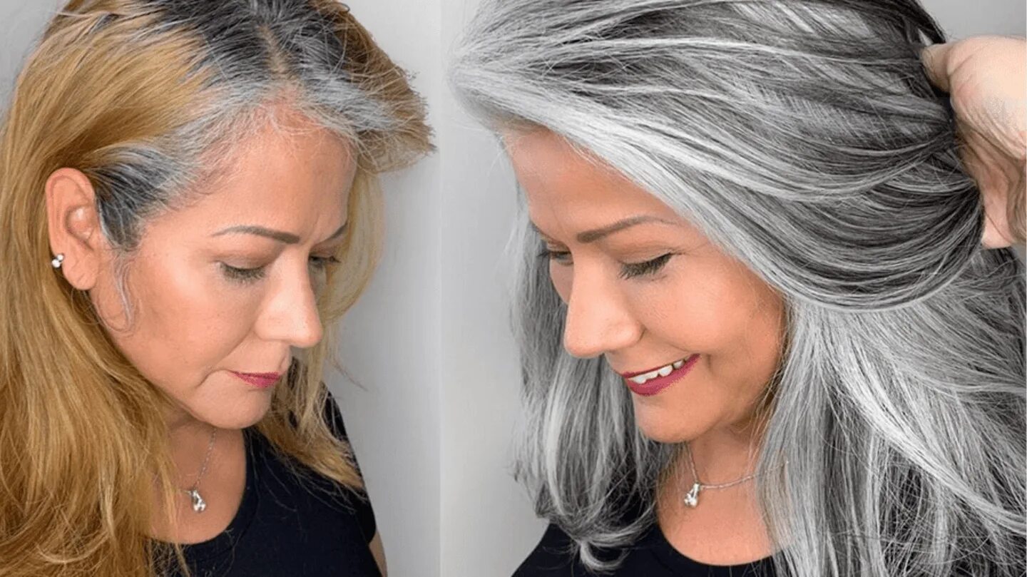 Хочу седые волосы. Дафна Хикс Grey hair. Колорирование седых волос.