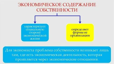 Экономическая и правовая основа собственности