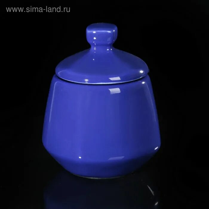 Сахарница. Сахарница для детей. R-140725. Loveramics porcelain посуда. Сахарница синяя.