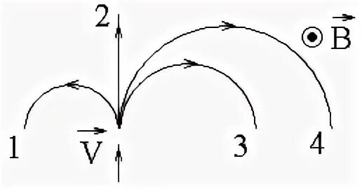 Частицы имеющие одинаковые заряды. На рисунке указаны траектории заряженных частиц. На рисунке указаны траектории заряженных частиц, имеющих. Траектория заряженной частицы в магнитном поле 3 рисунка. На рисунке показаны траектории движения для четырех частиц.