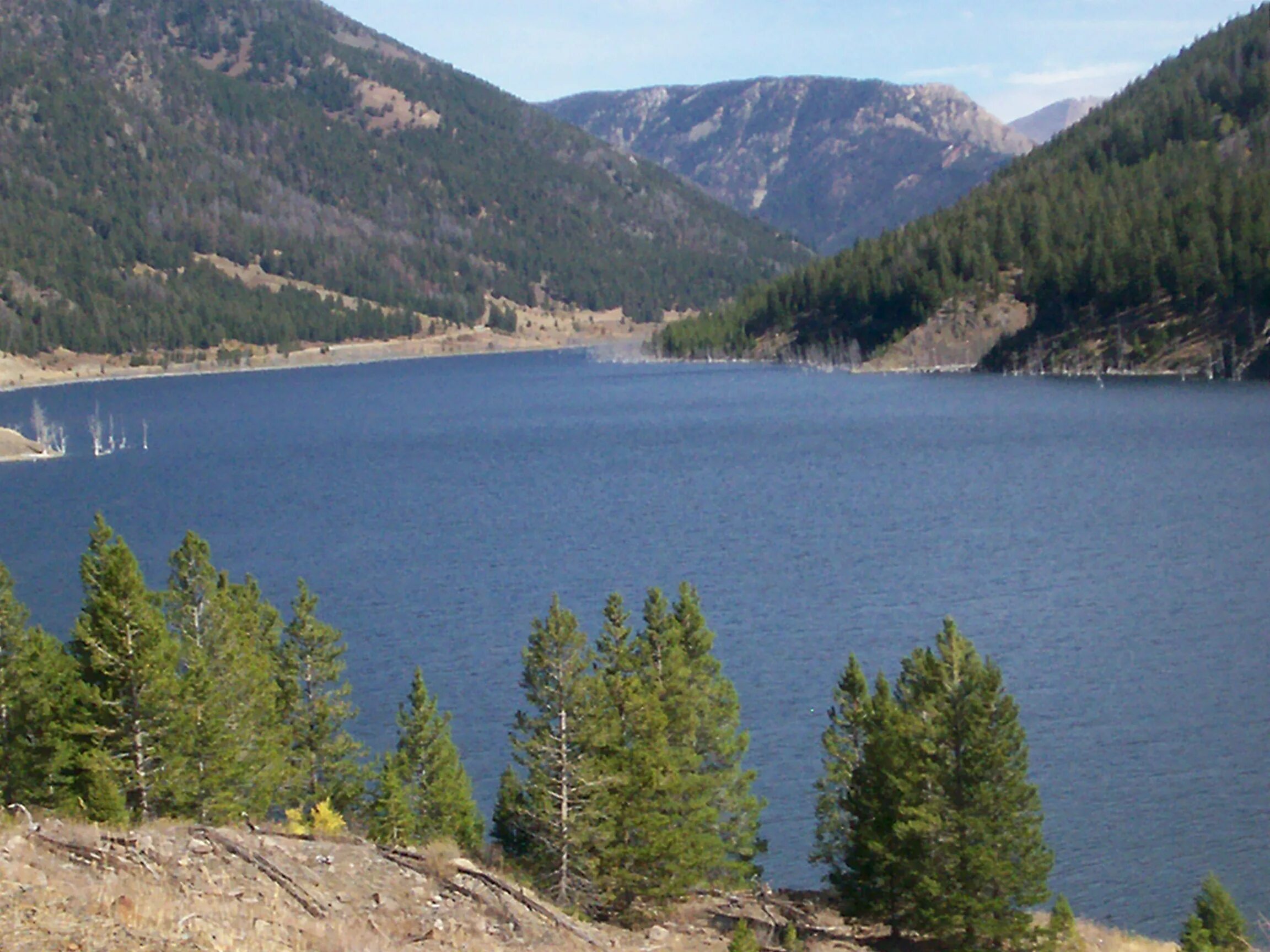 Куэйк озеро в штате Монтана. Озеро Завального типа. Квака озеро. Earthquake Lake.