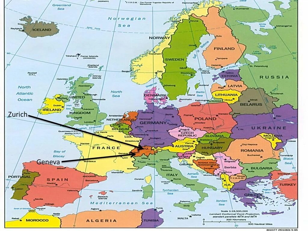 Политическая карта зарубежной Европы. Карта зарубежной Европы со странами. Карта Западной Европы со странами крупно. Политическая карта Европы со странами.