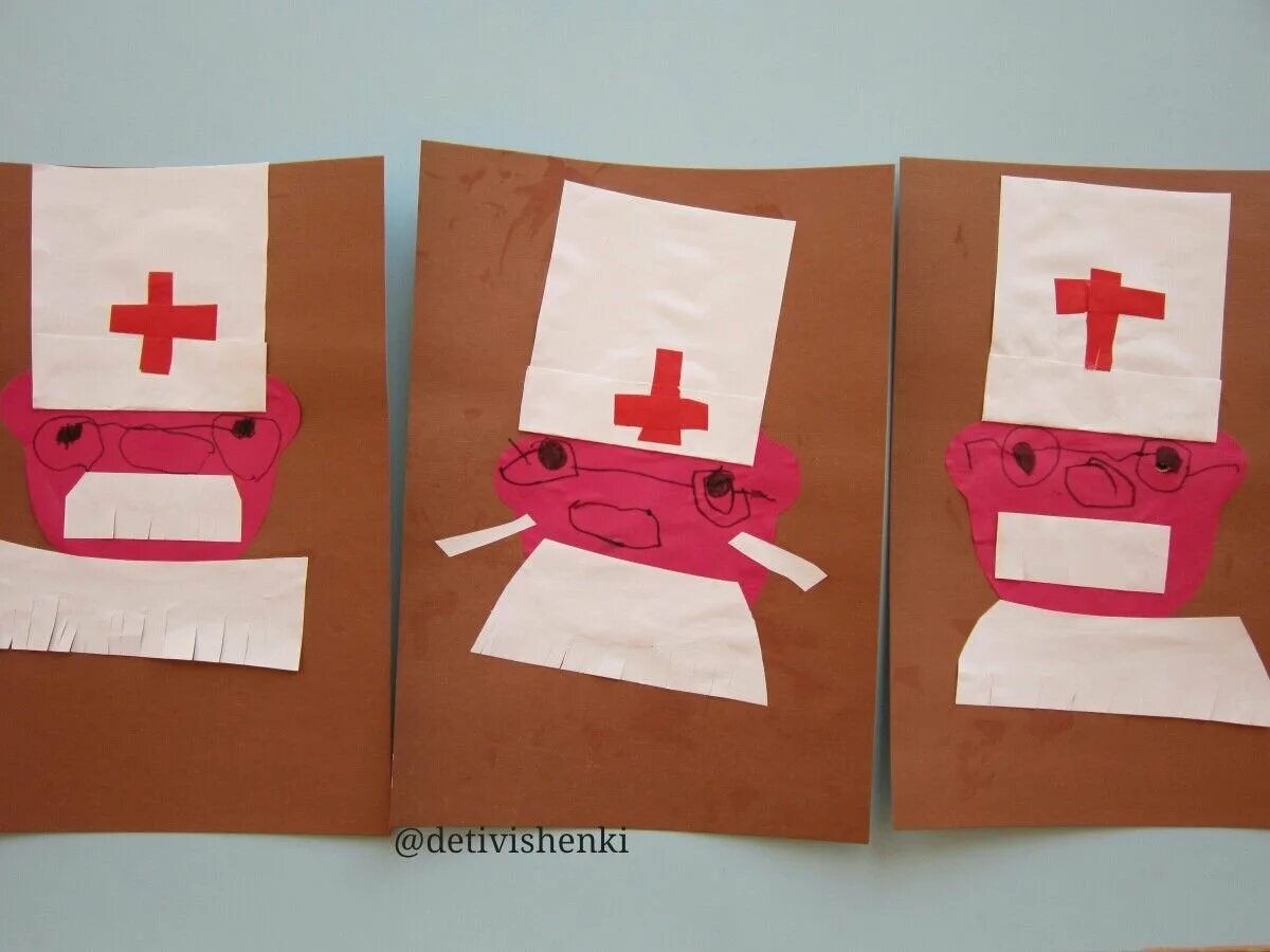 поделка на тему врач. аппликация доктор айболит. аппликация доктор айболит. аппликация врач. поделка айболит.