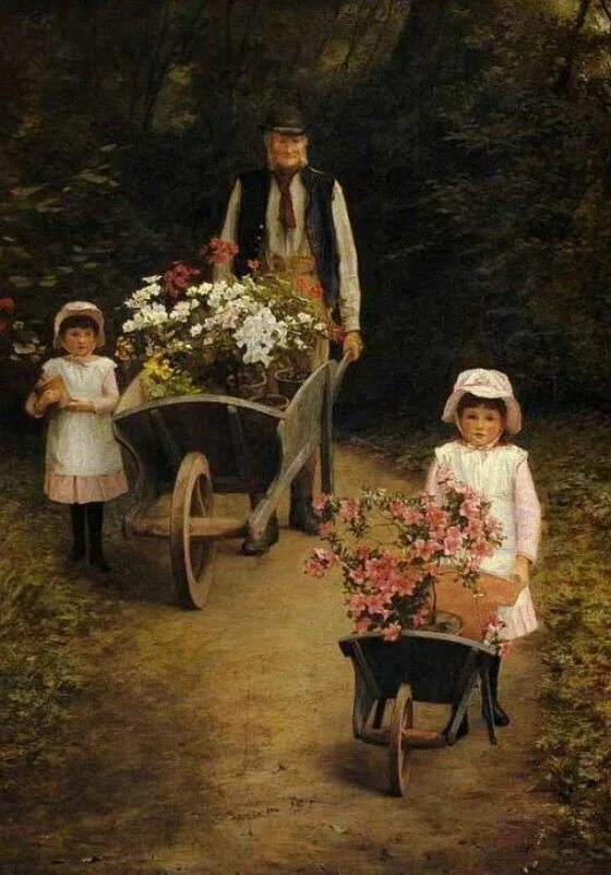 Yeend-king (british, 1855-1924). Mary and john in the garden. Сад живопись. Уотерхаус клеопатра. John and mary слушать.
