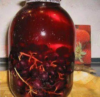 Как закрывать компот из винограда на зиму
