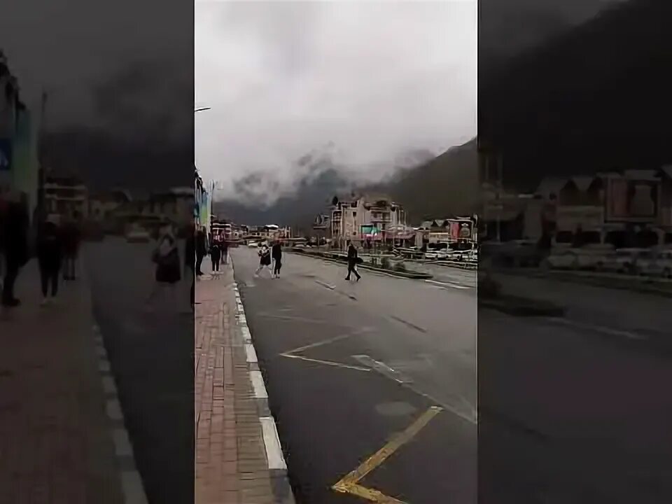 Почему в сочи туман. Красная поляна туман дождь фото.