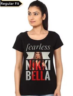 Fearless Nikki Bella Black T-Shirt - Image 2. Fearless Nikki Bella Black T-...