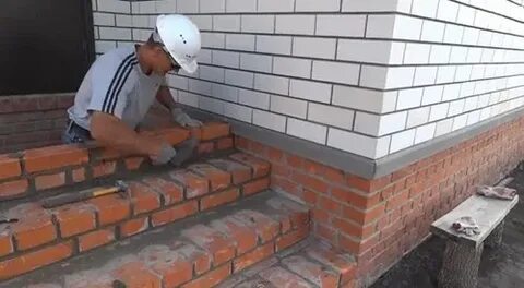 Сделать крыльцо из кирпича своими руками