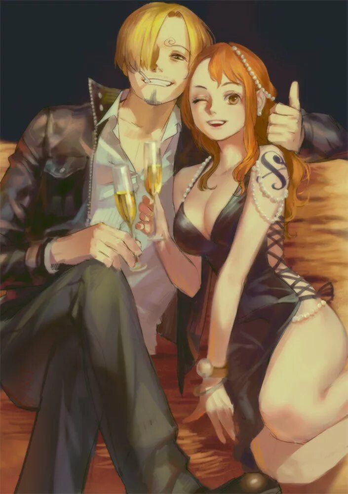 Нами и санджи 18. Санджи и нами. Винсмоук санджи нами. Нами и санджи арт. Ван пис нами и санджи.