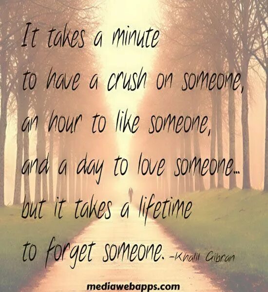 Try to forget him
