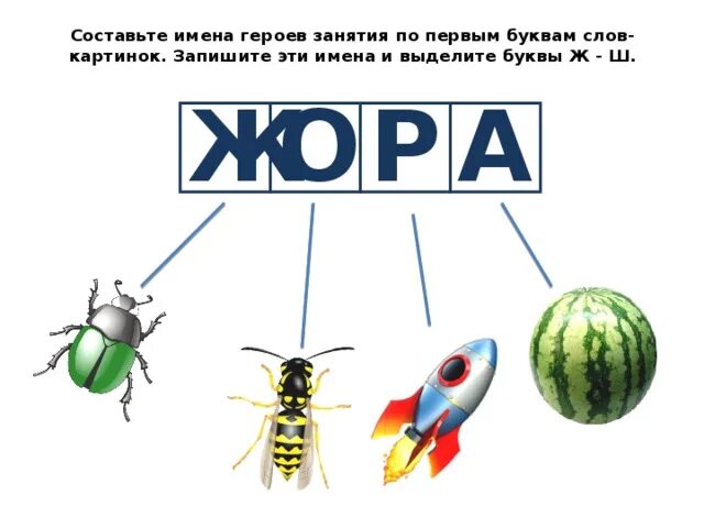 Имена персонажей на букву ж. Найди слова на букву ж. Имена с ж и ш. Экологическая машина на букву ж. Глагол на букву ж