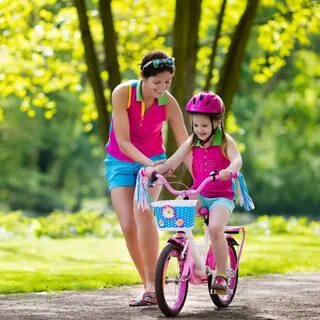 My sister rides a bike