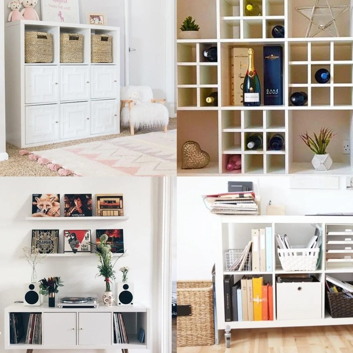 Переделка стеллажа икеа в интерьере спальни IKEA Hack: EXPEDIT Into Media Unit Living room storage, Kallax ikea, Ikea entert