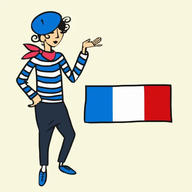 Француз определять. Француз с флагом. Француз рисунок. Человек с французским флагом. Человечек француз.