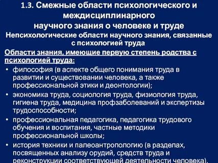 Смежная отрасль научного знания