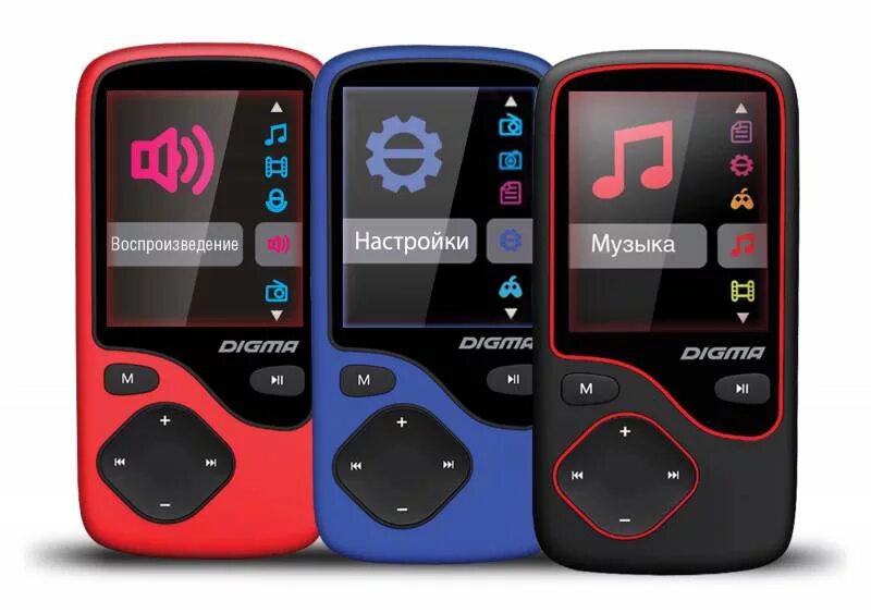 Mp3 player на русский. Плеер Digma Cyber 3. Плеер мп3 Digma mp630. Digma Cyber 3 Blue. Mp3 плеер кнопочный.