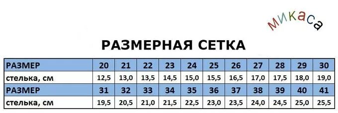 Обувь Микаса Размерная сетка. Обувь Микаса Размерная сетка детской обуви. Размерная сетка обуви Микаса для детей. Размерная сетка Микаса детская обувь. Стелька 28 размер мужской